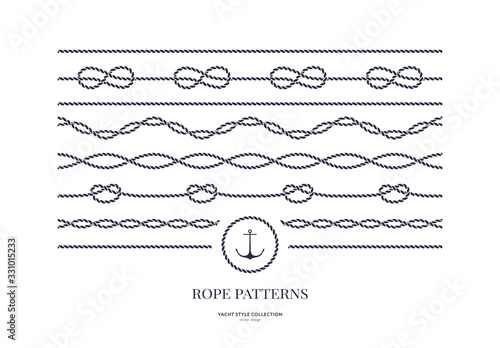 Nautical rope frames and bordes