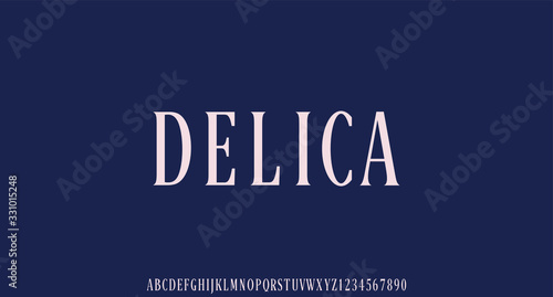 DELICA, luxury elegant and glamour font , alphabet typeface vector lettering