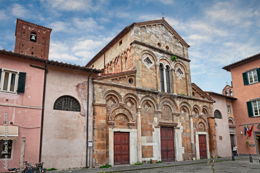 Pisa, Tuscany, Italy: the ancient San Frediano catholic church in Romanesque style