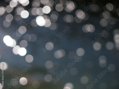 white and black blur and bokeh abstract  in the night using for design background and banner montage display product layout