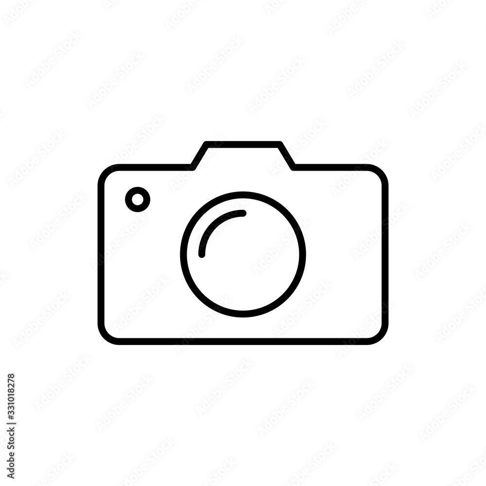 Camera Vector Icon Line Illustration. Camera Vector Icon Line Illustration.