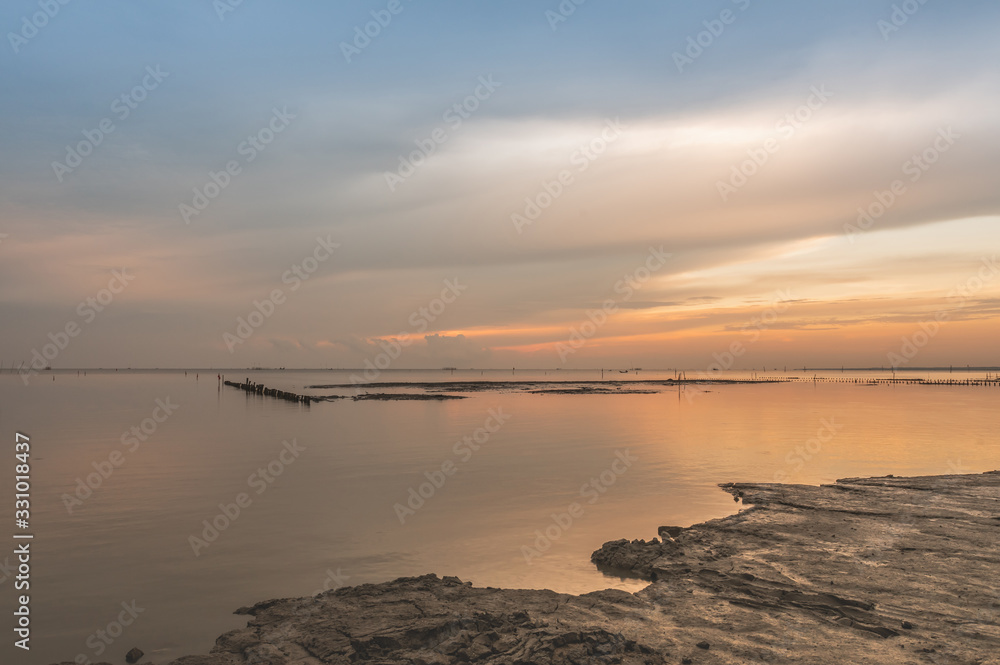 Morning at the beach in southern Thailand. Morning at the beach in southern Thailand.