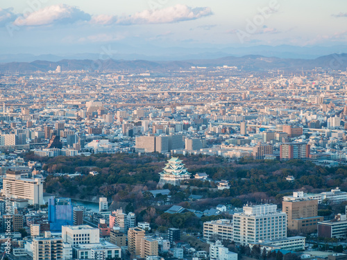 Beautiful view of Inuyama Castle, a Japanese style castle is landmark of city Inuyama, Japan.