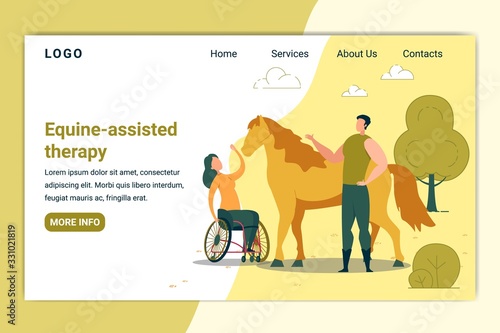 Woman in Wheelchair Has Equine Assisted Therapy.
