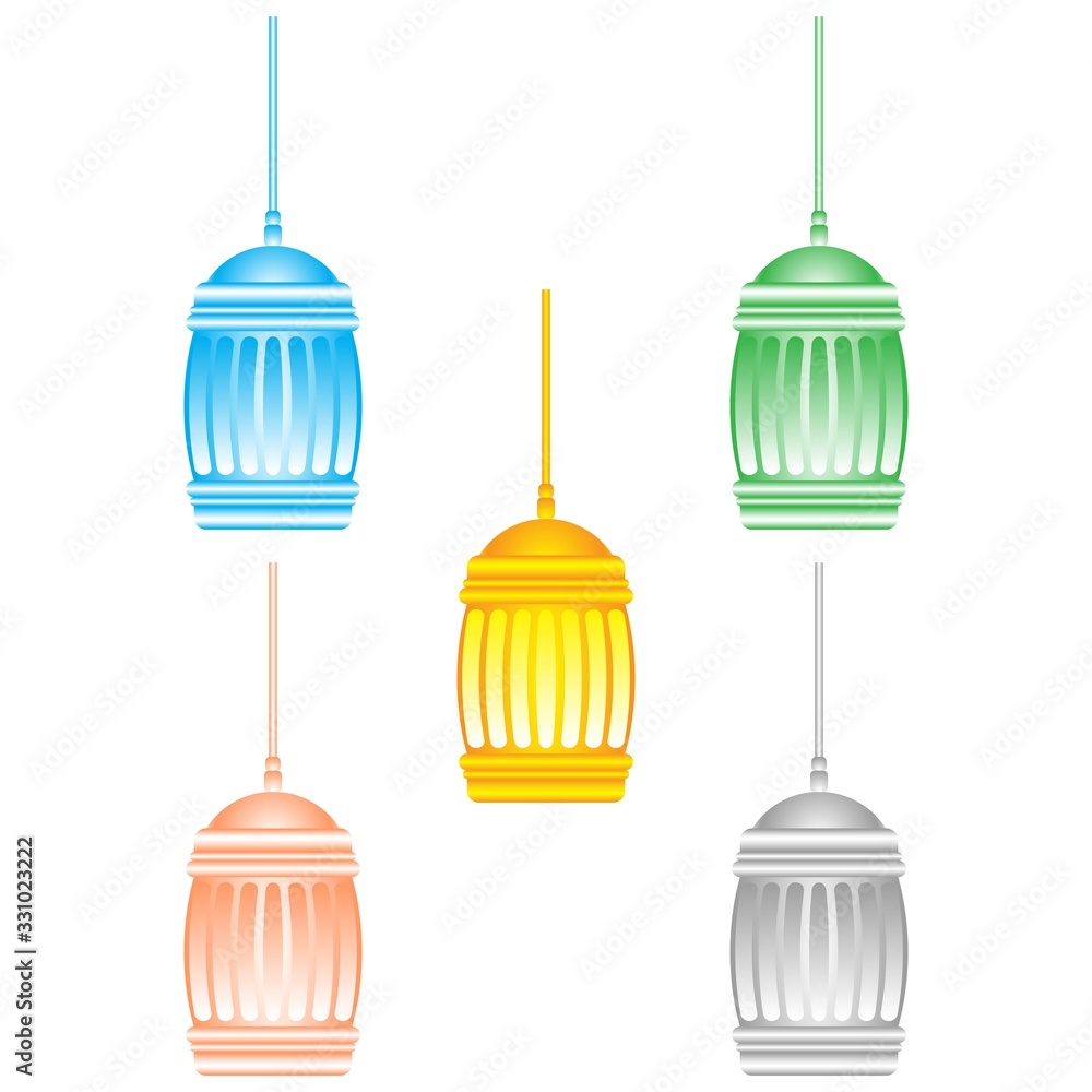 Ramadan Lantern Design in Set for Creative Concept of Islamic Celebration. Ramadan Lantern Design in Set for Creative Concept of Islamic Celebration.