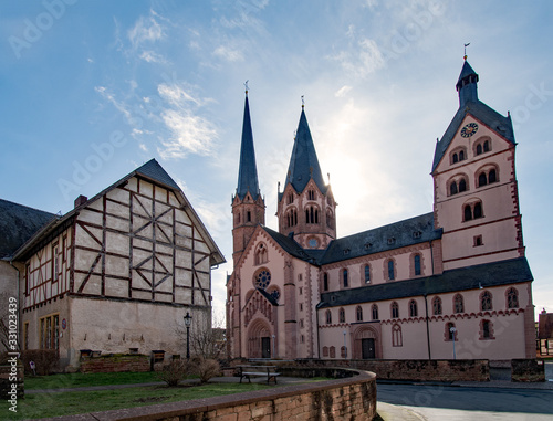 Die Marienkirche in Gelnhausen im Main-Kinzig-Kreis, Hessen, Deutschland