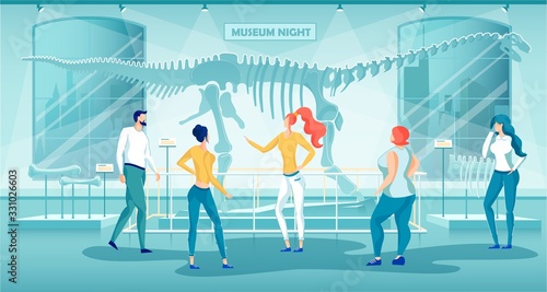 Museum Night Excursion in Paleontological Museum