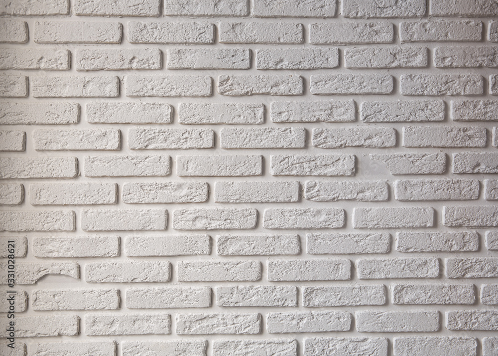 white brick wall