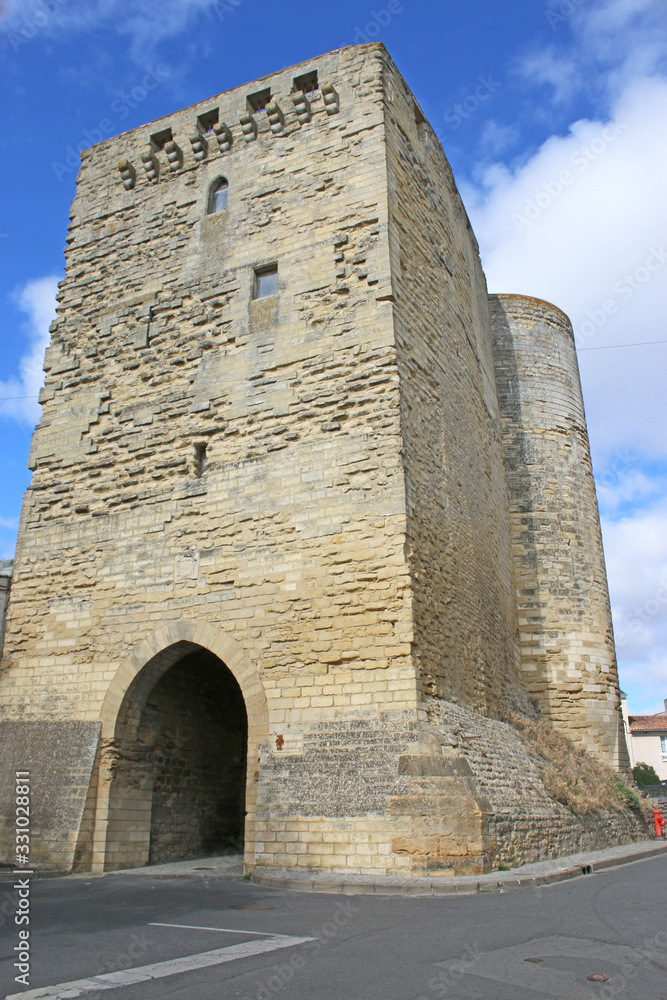 Medieval tower in Thouars, France