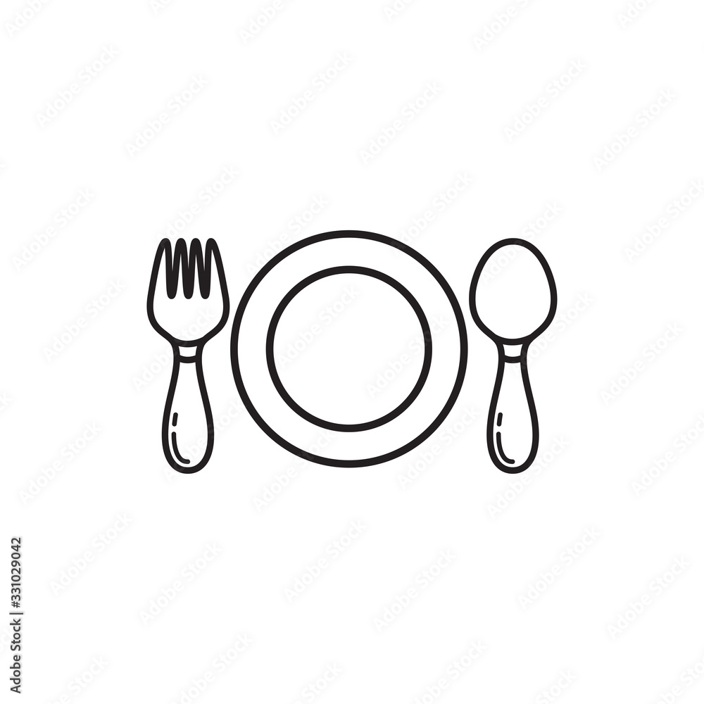restaurant icon vector logo template restaurant icon vector logo template
