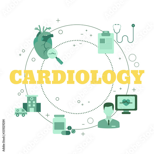 Human Heart. Cardiology concept