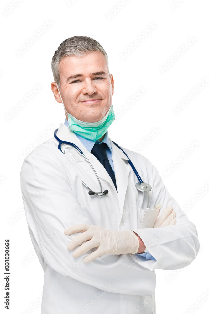 Confident successful doctor with friendly smile