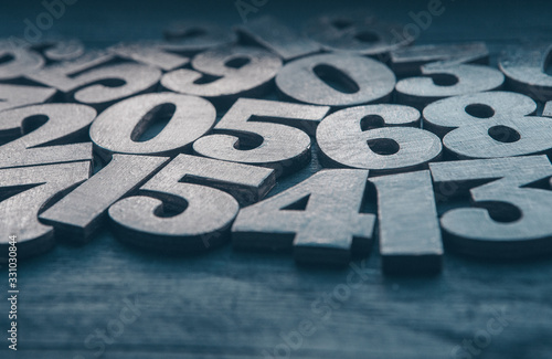 Background of numbers. from zero to nine. Numbers texture. Finance data concept. Mathematic. Seamless pattern with numbers. financial crisis concept. Business success. 