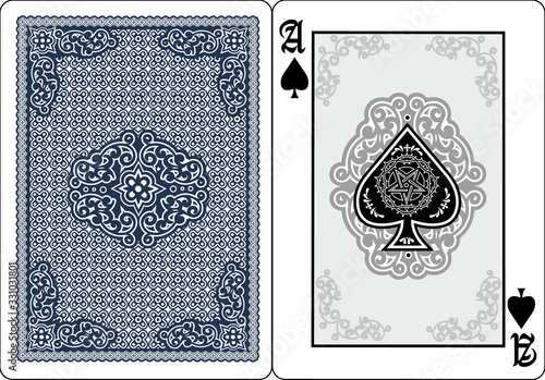 ace of spades with skull