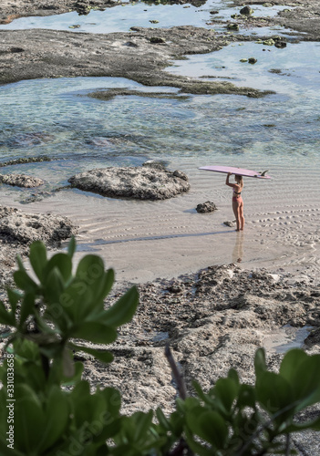 Surfer girl in Bali  photo