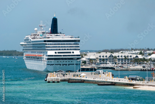 Fototapeta Naklejka Na Ścianę i Meble -  Cruise Ship Visiting Key West Town