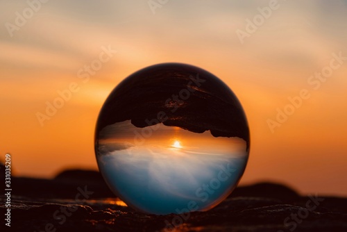 Crystal ball on San Francisco Bay in California on the Golden Gate