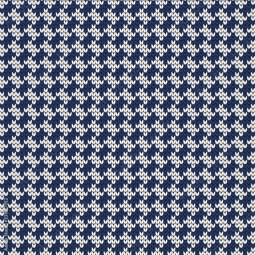 Knitted seamless decorative small geometric pattern