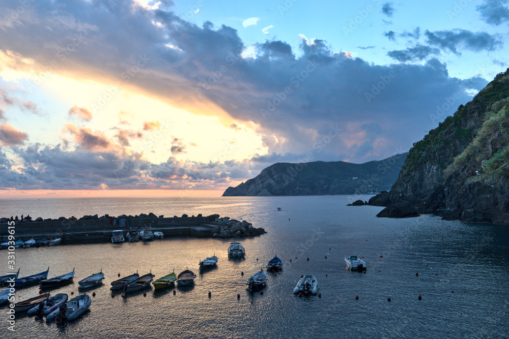 Sunset in Vernazza Cinque Terre