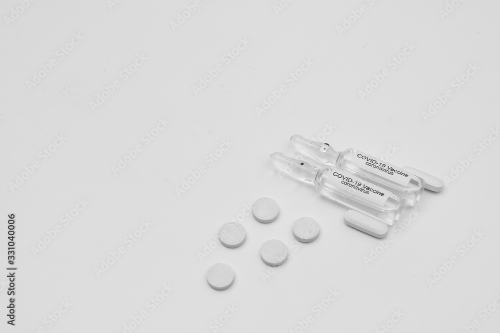 COVID 19 Coronavirus Vaccine and syringe injection It use for prevention, immunization and treatment from COVID-19 COVID 19 Coronavirus Vaccine and syringe injection It use for prevention, immunization and treatment from COVID-19