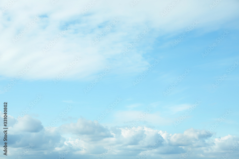 Beautiful blue sky with white clouds on sunny day Beautiful blue sky with white clouds on sunny day