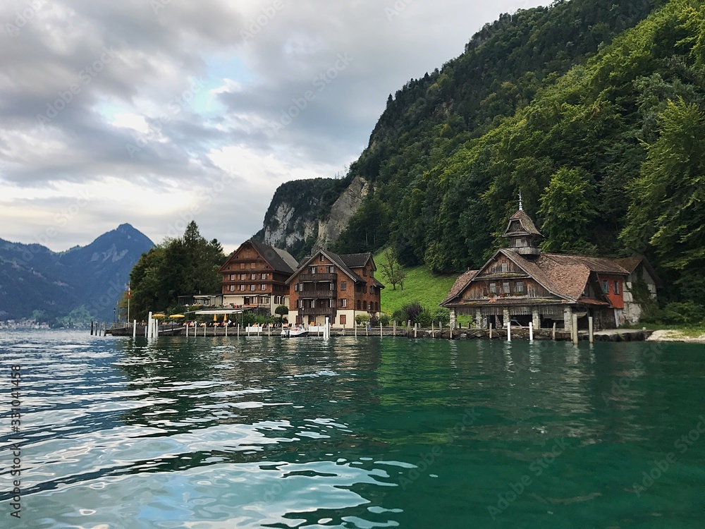 Fototapeta premium house on a lkae