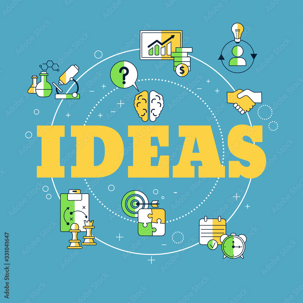 Obraz premium Creative idea and innovation concept