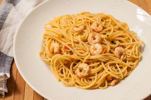 Italian seafood spaghetti