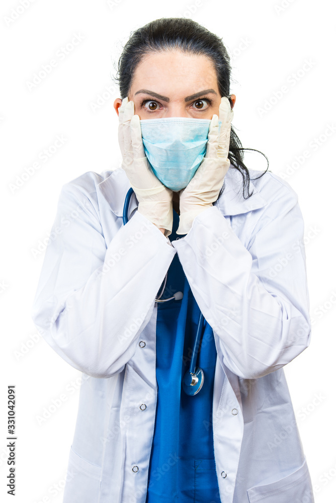 Worried doctor of pandemic Worried doctor of pandemic