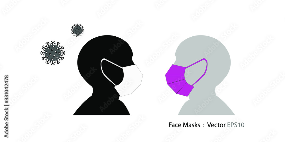 Covid-19 Virus protection by waring face mask. Covid-19 Virus protection by waring face mask.