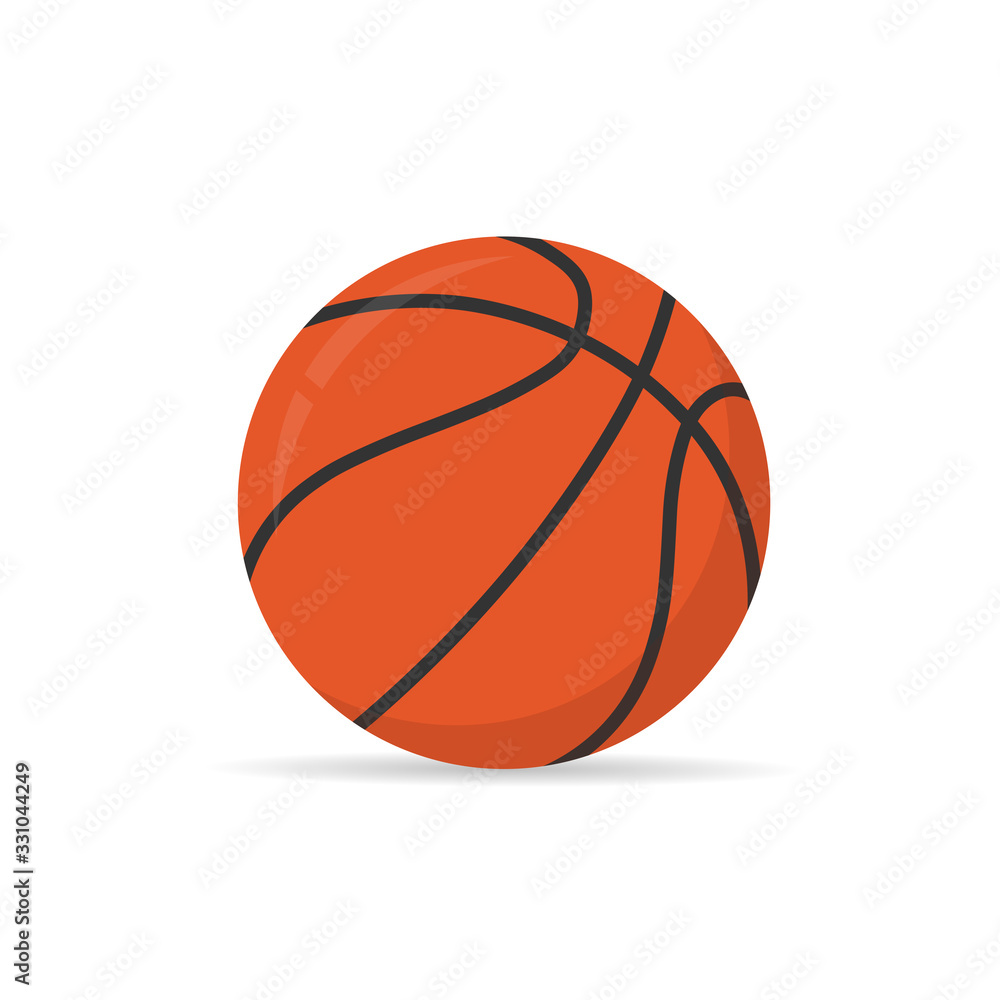 basketball ball isolated on white background.
