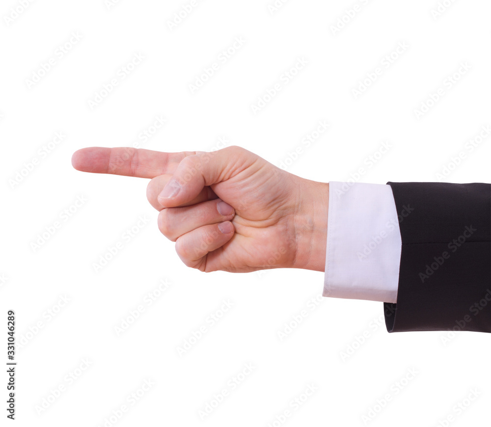 Business man with empty hand Business man with empty hand