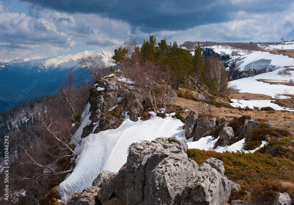 Spring in the mountains of Adygea.