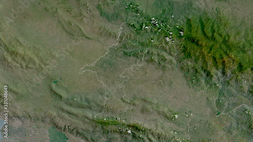 Elías Piña, Dominican Republic - outlined. Satellite