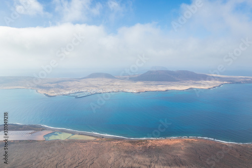 Landscape on island La Grasiosa, Canary Islands