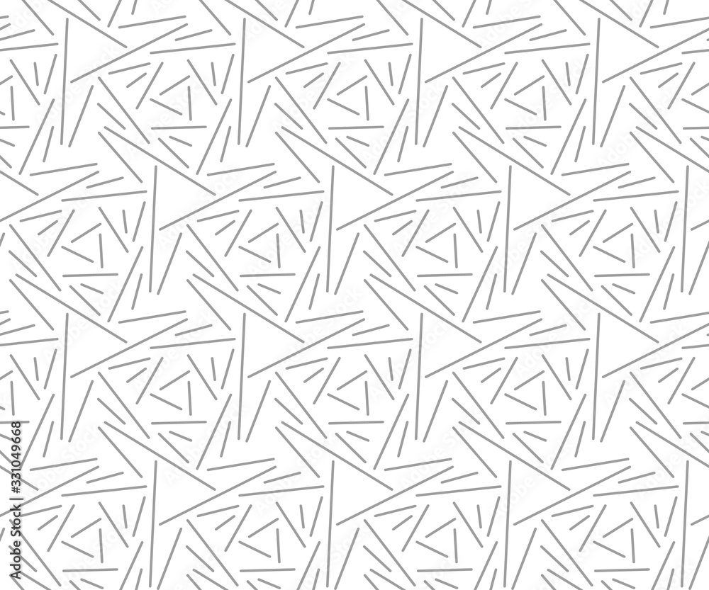 Simple abstract seamless pattern in minimal style. Geometric shapes from lines.