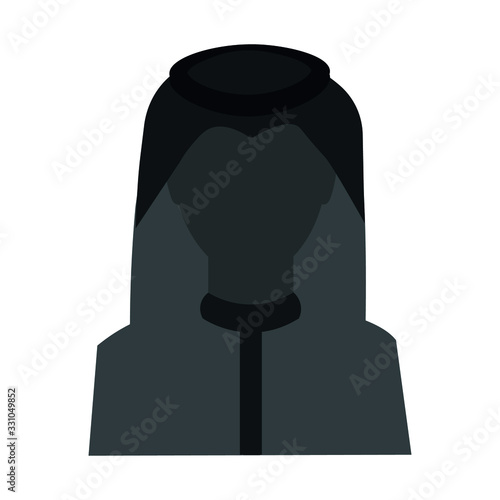 A Saudi man icon wearing shemagh and a thobe