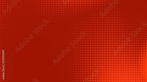 Dots halftone red purple color pattern gradient texture with technology digital background. Dots pop art comics style.