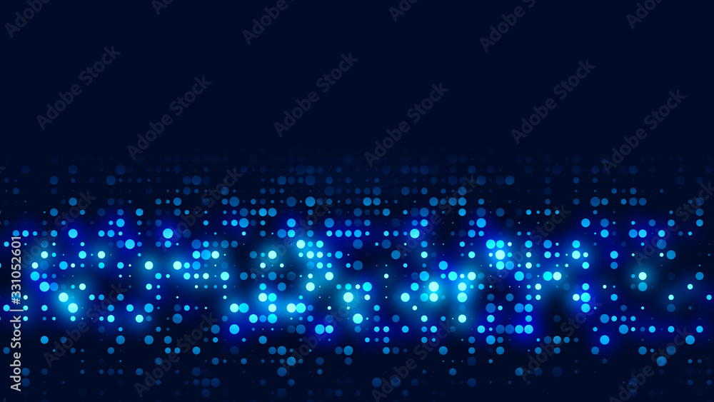 Dot blue pattern screen led light gradient texture background. Abstract technology big data digital background. 3d rendering. Dot blue pattern screen led light gradient texture background. Abstract technology big data digital background. 3d rendering.