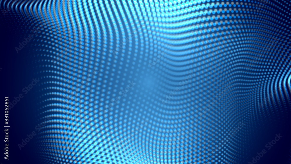 Dot white blue wave light screen gradient texture background. Abstract technology big data digital background. 3d rendering. Dot white blue wave light screen gradient texture background. Abstract technology big data digital background. 3d rendering.