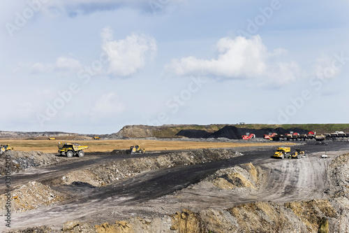 Opencast mining, 04th March 2020, Blagdon, Northumberland, UK photo