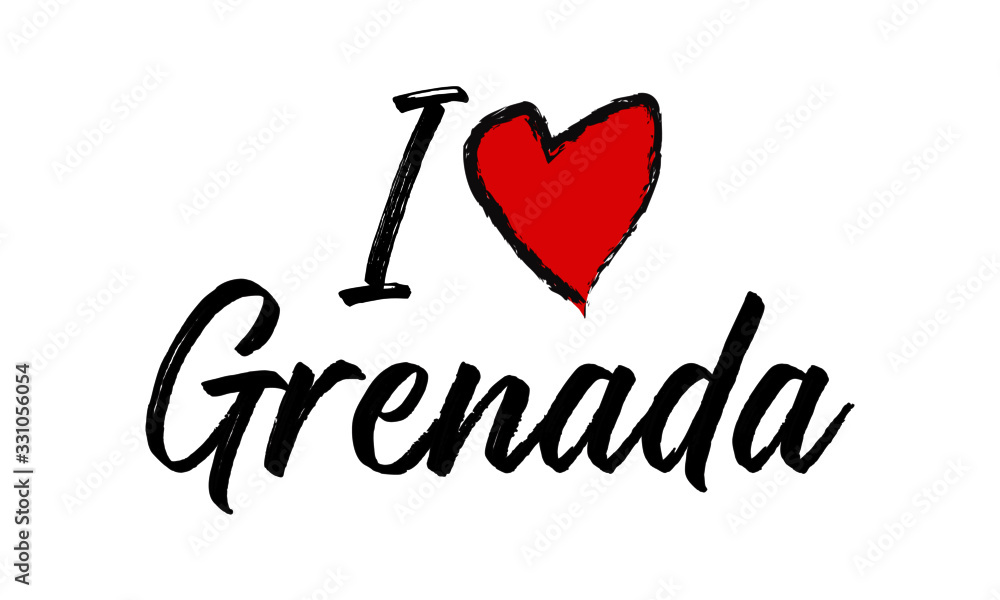 i love grenada Creative Cursive Text Typography Template. i love grenada Creative Cursive Text Typography Template.