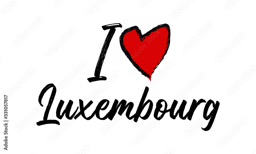 i love luxembourg Creative Cursive Text Typography Template. i love luxembourg Creative Cursive Text Typography Template.