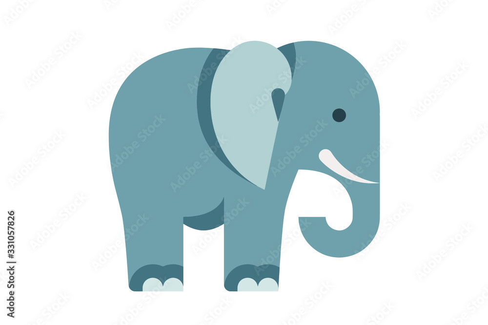 Obraz premium Illustration Vector of animal flat design vector Perfect for T Shirt design,logo,sticker