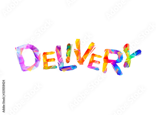 Delivery. Word of triangular letters