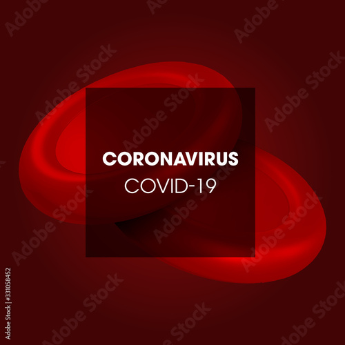 Coronavirus Covid-19. Influenza background as dangerous flu strain cases as a pandemic medical health risk concept.Floating China pathogen.