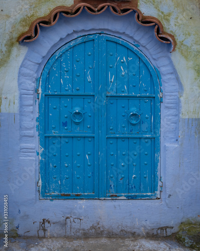 Ancient Wooden Door, Chefchaouen, Morocco