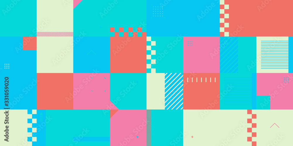 Techno Abstract Vector Pattern Design