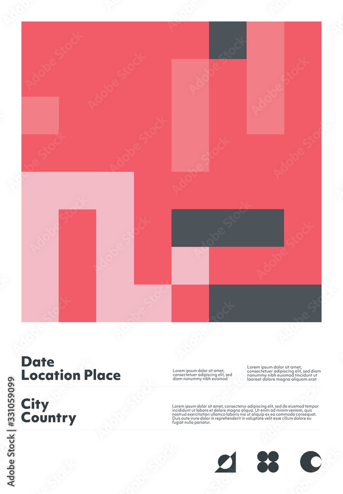 Bauhaus Design Poster Mockup Bauhaus Design Poster Mockup