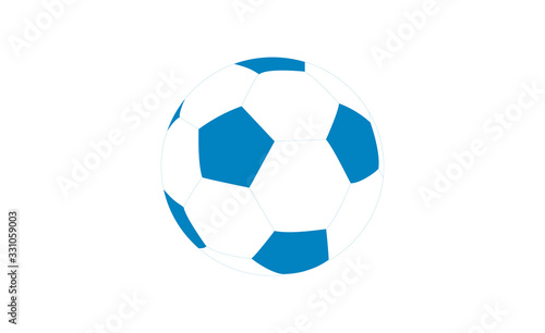 Soccer ball isolated on white background. Football ball.